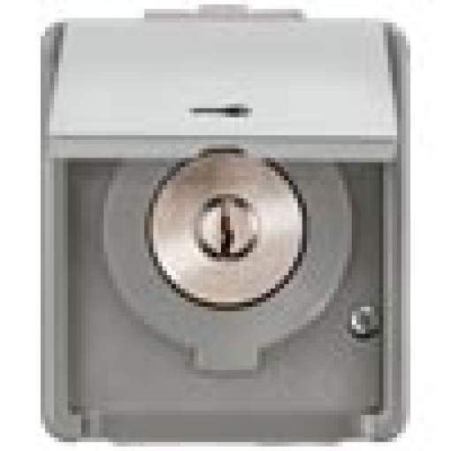 DELTA fläche IP44 surfacem shutterblind keyoperated switch with hinged li