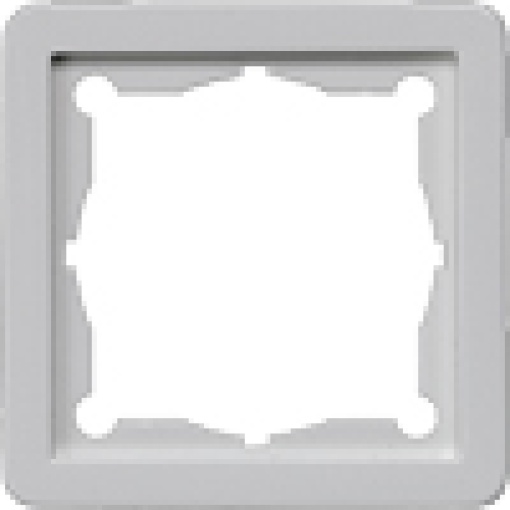 DELTA profil silver intermediate frame for inserting 65x65mm devices