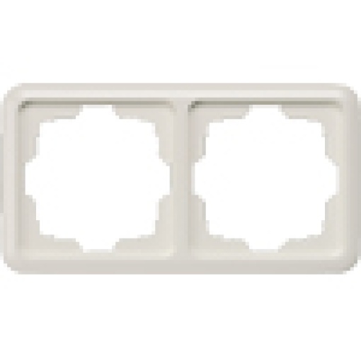 DELTA profil titanium white frame double cut out