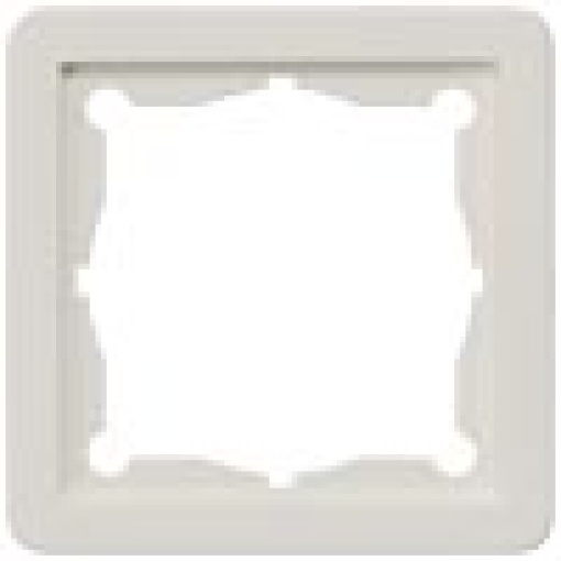 DELTA profil titanium white intermediate frame for inserting 65x65mm devices