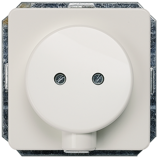 DELTA profil outlet plate titanium white
