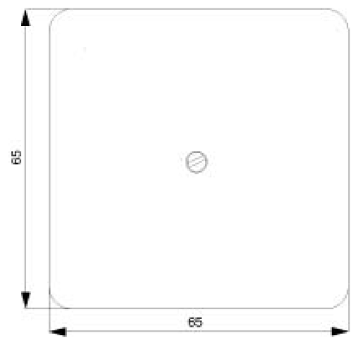 DELTA profil blanking cover plate titanium white