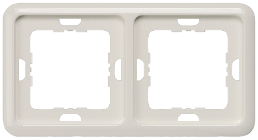 DELTA profil titanium white frame double