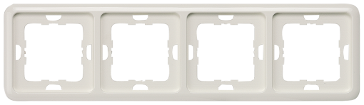 DELTA profil titanium white frame quadruple