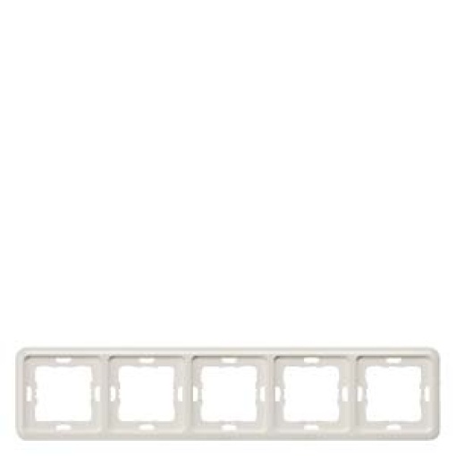 DELTA profil titanium white frame quintuple