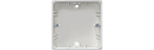 DELTA flächeStudio titanium white surfacemounted enclosure 1 connection 7