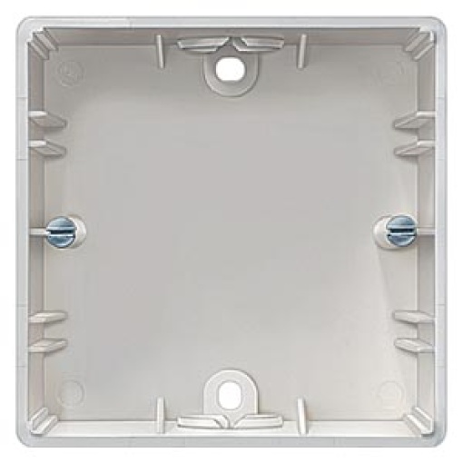 DELTA flächeStudio titanium white surfacemounted enclosure 1 connection 7
