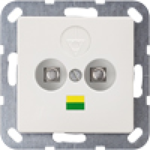 DELTA isystem double equipotential bonding socket titanium white