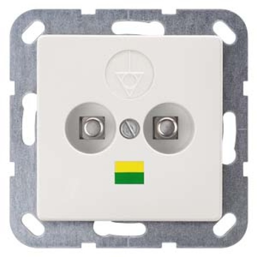 DELTA isystem double equipotential bonding socket titanium white
