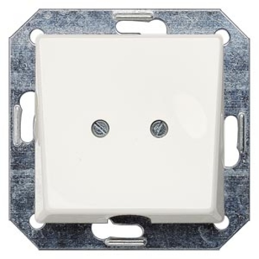 DELTA isystem outlet plate titanium white