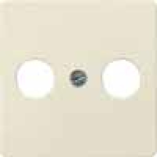DELTA isystem cover plate for TVRFSAT 2hole electric white
