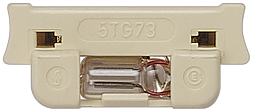 DELTA glow lamp protected against contact for switch and pushbutton inserts