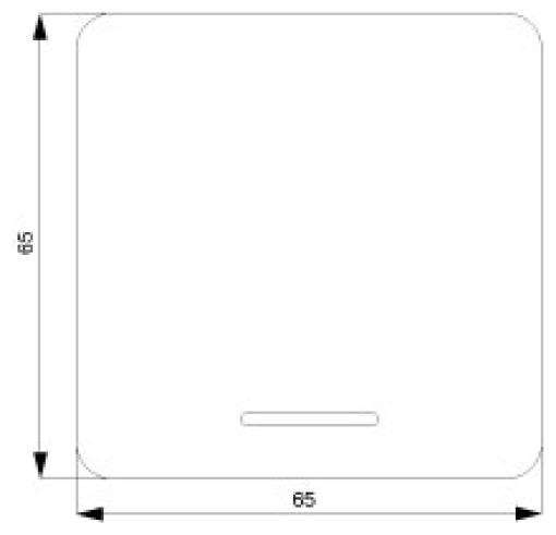 DELTA profil rocker with window for pilot lampOFFtwoway switch titanium w