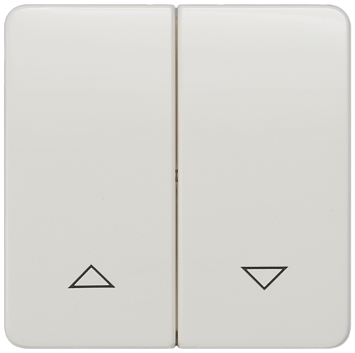 DELTA profil rocker with shutterblind symbols titanium white