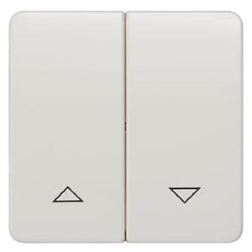 DELTA profil rocker with shutterblind symbols titanium white