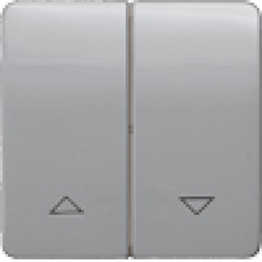 DELTA profil rocker with shutterblind symbols silver