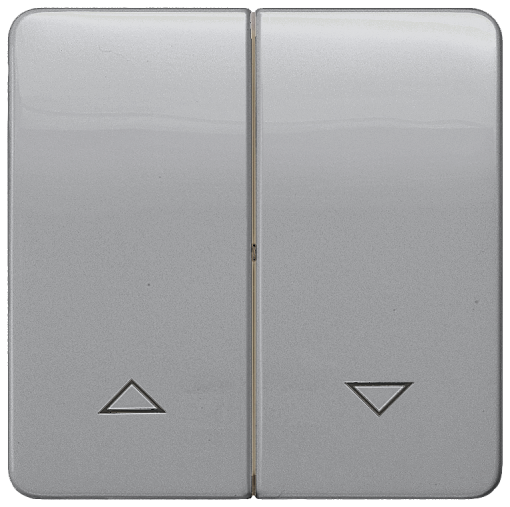 DELTA profil rocker with shutterblind symbols silver