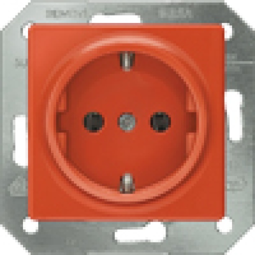 DELTA isystem SCHUKO socket outlet orange ZSV