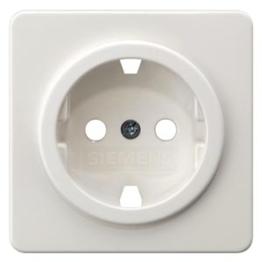 DELTA profil socket cover without insert titanium white