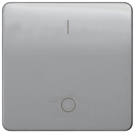 DELTA profil rocker with IO symbols for OFF switch silver