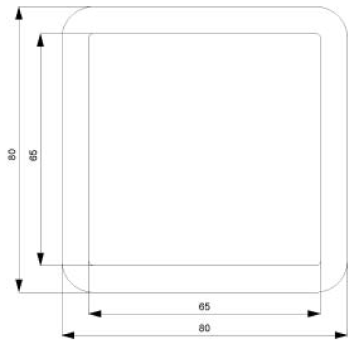 DELTA profil silver frame single cut out
