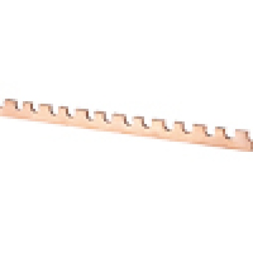 Busbar with punchings module width 27 mm for NEOZED fuse base D02