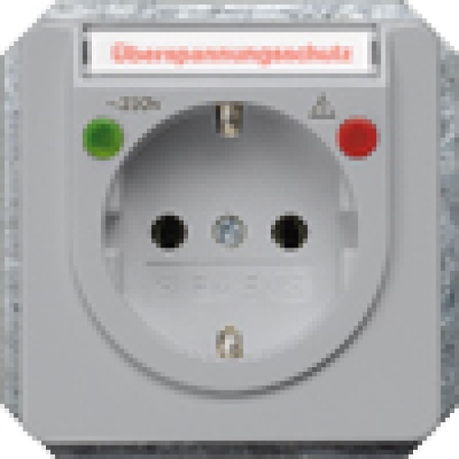 DELTA profil socket outlet with hinged lidlabeling field and incr touch pro