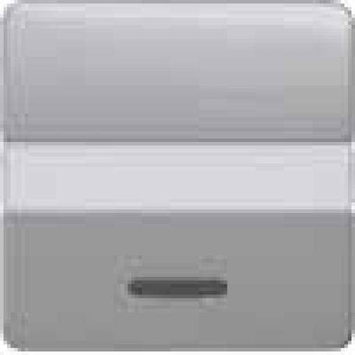 DELTA profil rocker with window and labeling field silver