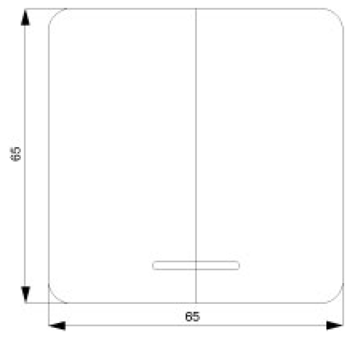 DELTA profil rocker double with window for twocircuit switch silver