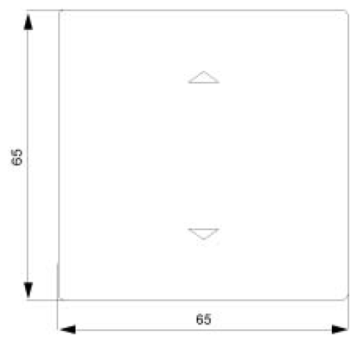 DELTA profil rocker with shutterblind symbols for pushbutton single center