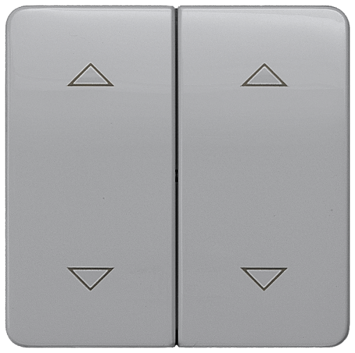 DELTA profil rocker with shutterblind symbols for pushbutton double center