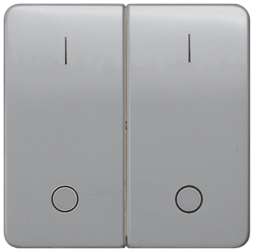 DELTA profil rocker with IO symbols for pushbutton double center position