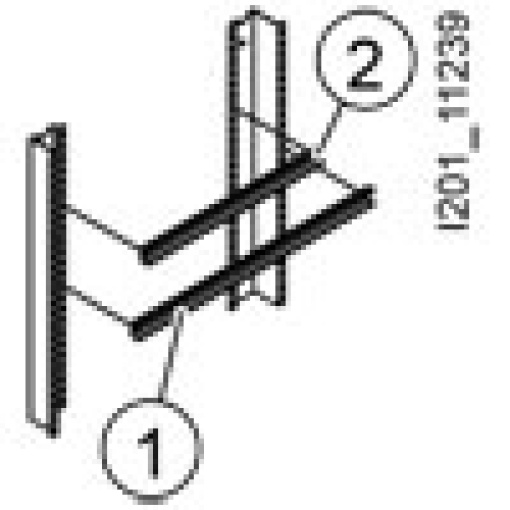 StabSIKUS Universal Terminal strip vertical 5 DIN rails A L165 mm H200 mm 