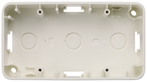 DELTA profil surfacemounting enclosure double titanium white