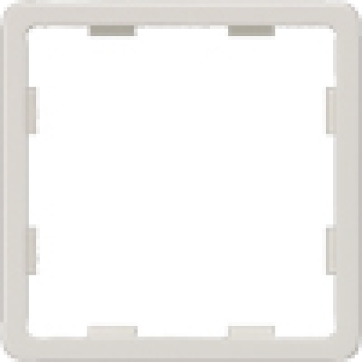 DELTA profil titanium white intermediate frame for inserting 55x55mm devices