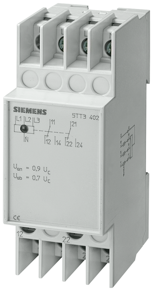 Voltage relay T5570 230400 V AC 2 W 085095 with transparent cap