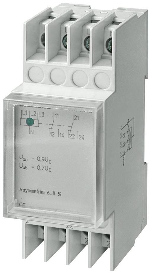 Voltage relay T5570 230400 V AC 2 W 07095 asymmetry with transparent cap
