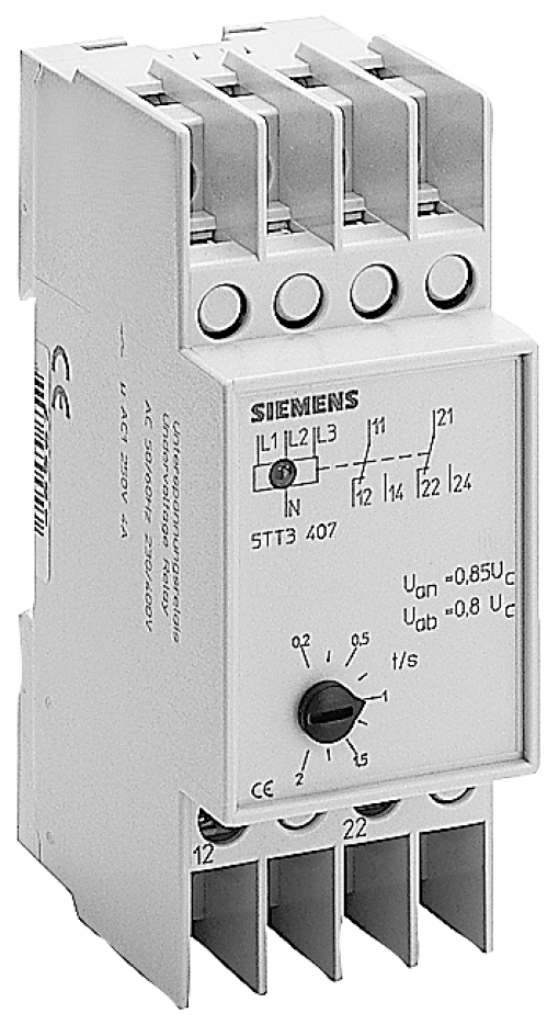 Voltage relay 230400 V AC 2 W short time 20 ms with transparent cap