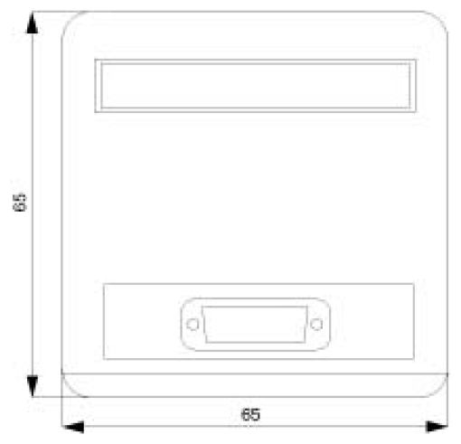 DELTA profil inclined outlet for fiberoptic cable titanium white