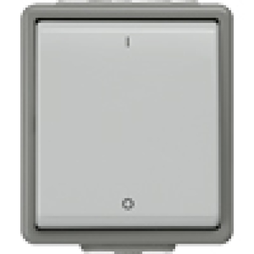 DELTA fläche IP44 surfacem OFF switch with IO symbols 3pole