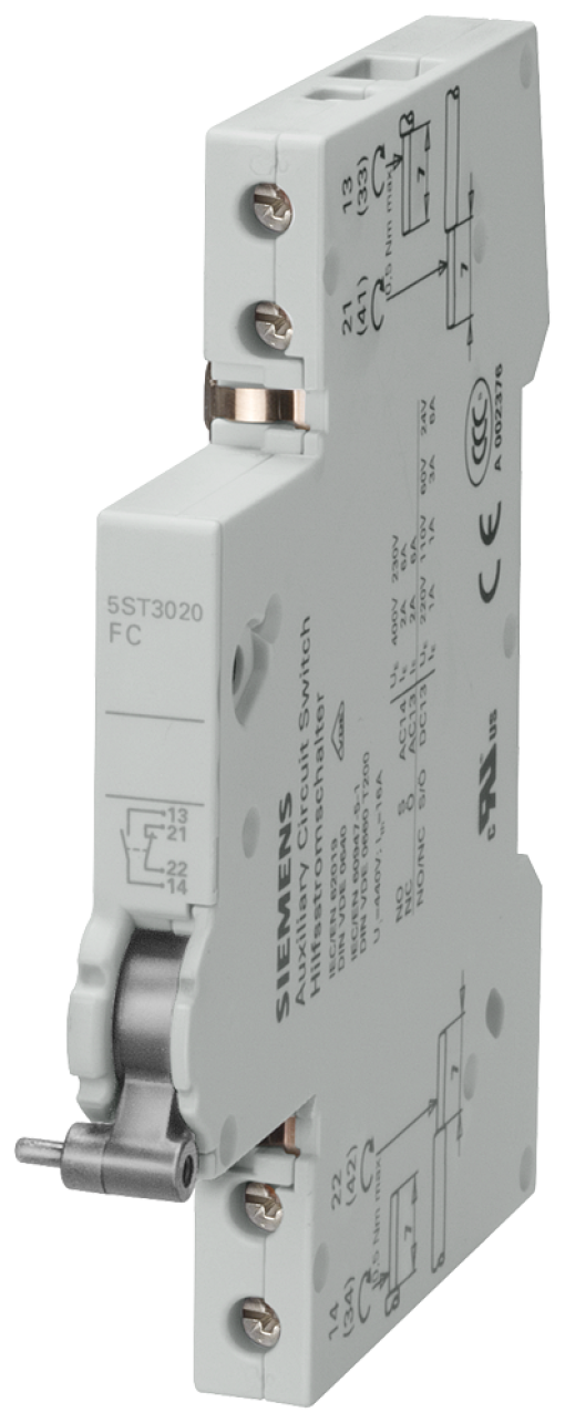 Fault signal contact 2 NO for MCB 5SL 5SY 5SP RCBO 5SU1 RCD 5SV