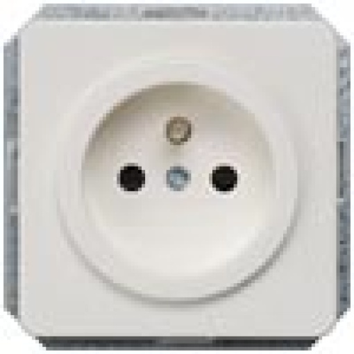 DELTA profil socket outlet with grounding pin with incr touch protection ti