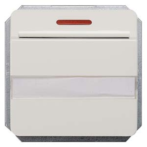 DELTA profil hotel card switch illuminated with window and labeling field ti