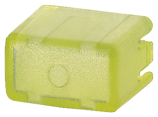 Set of caps for pushbutton 5TE48 set with 5x each yellowtransparent