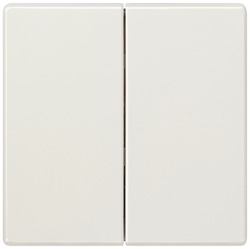 DELTA style rocker double neutral for twocircuit switch titanium white