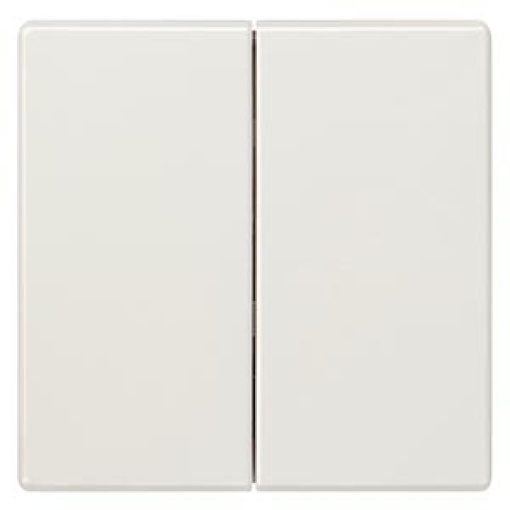 DELTA style rocker double neutral for twocircuit switch titanium white