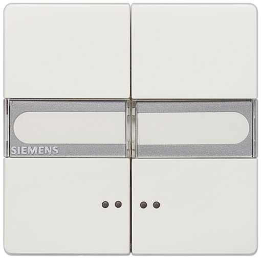 DELTA style rocker double with labeling field and window for twocircuit swit