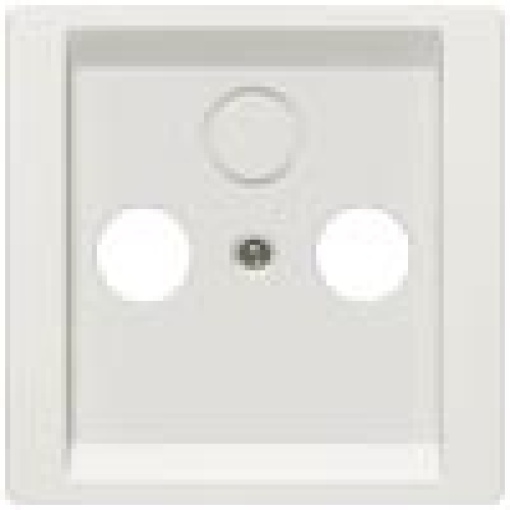 DELTA style cover plate for TVRFSAT 2 and 3hole titanium white