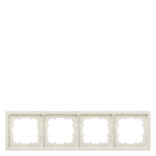 DELTA style titanium white frame quadruple