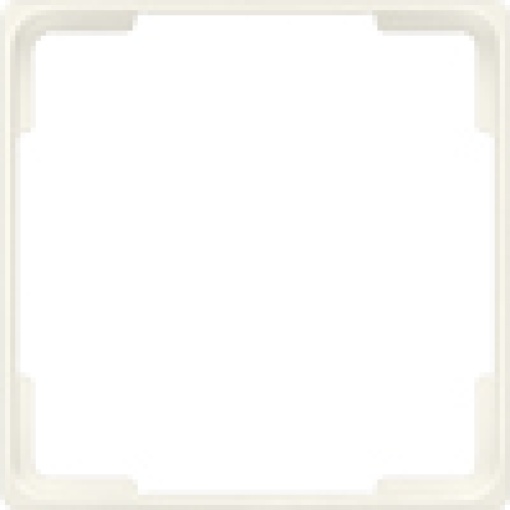 DELTA style titanium white intermediate frame for installation of 65x65mm dev